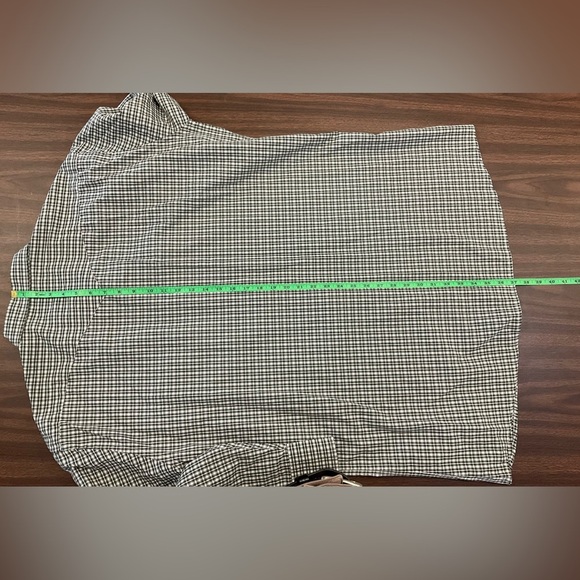 PANHANDLE SLIM Men's Green Western Pearl Snap Rodeo Plaid Shirt, sz 18 x 35 - Picture 6 of 8